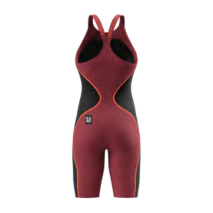 Speedo Fastskin LZR Pure Intent 2.0 Closedback Kneeskin - Regal Red/Black/Flare, back view