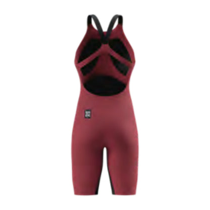 Speedo Fastskin LZR Pure Valor 2.0 Openback Kneeskin - Regal Red/Black, back view