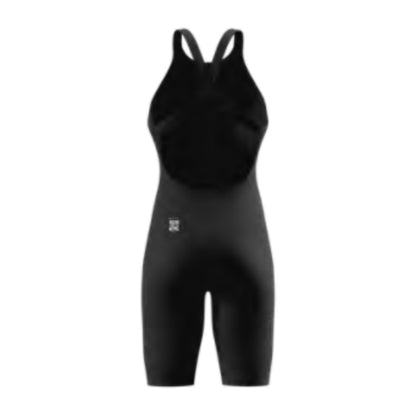 Speedo Fastskin LZR Pure Valor 2.0 Printed Openback Kneeskin - Black Ember/Black, back view