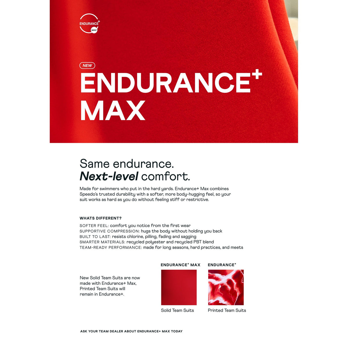Speedo Male Solid EnduranceX Brief
