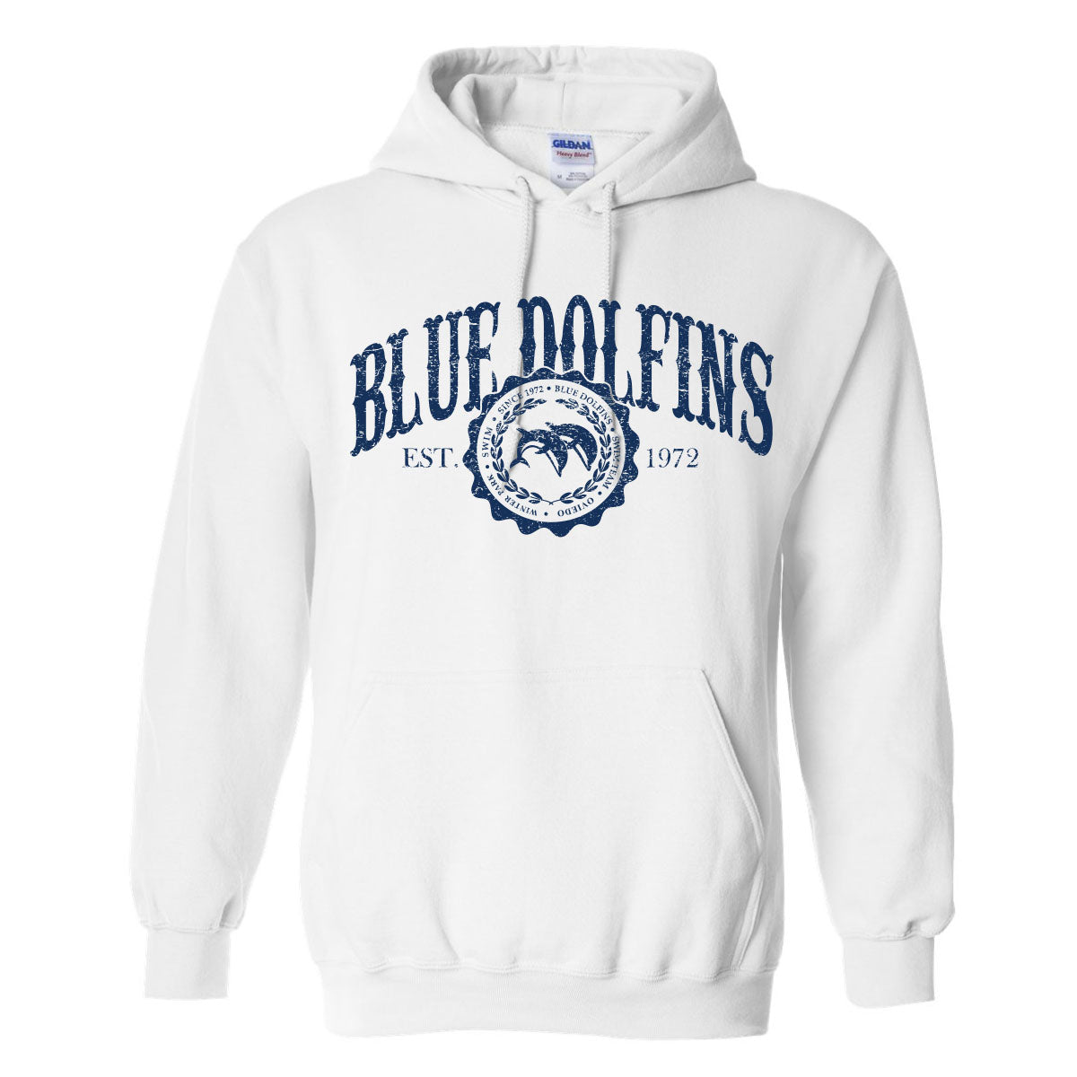 Blue Dolfins Gildan Hooded Sweatshirt