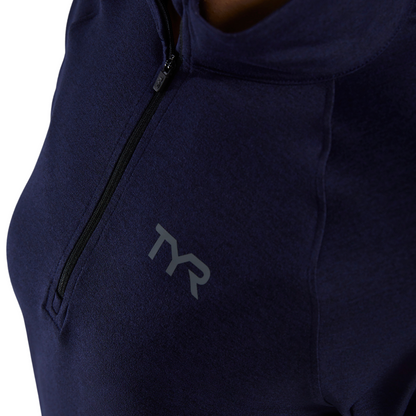 TYR Women's SLS Raglan 1/4 Zip Long Sleeve
