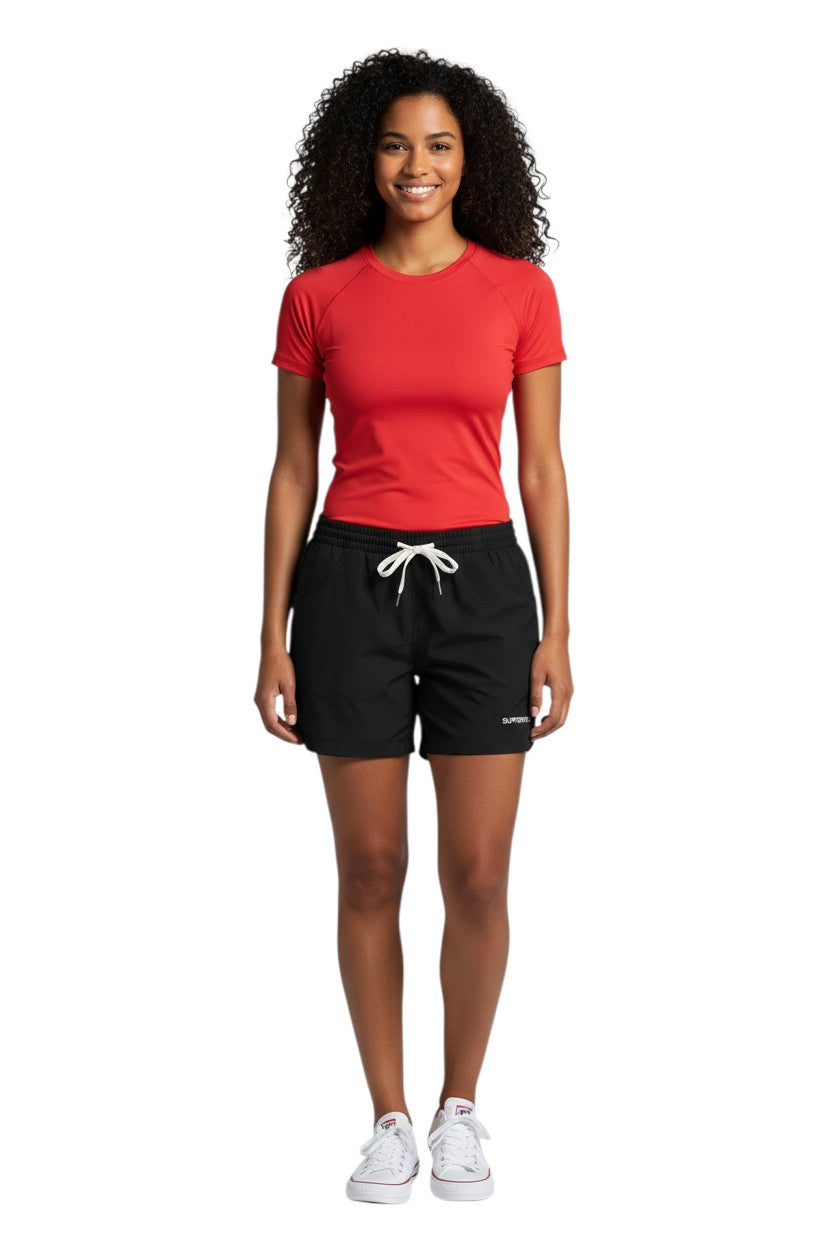 RISE Supervisor Female Roll Short in black, shown on model
