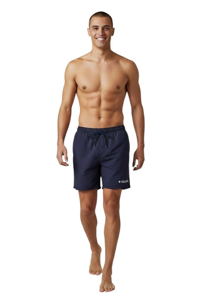 Kiefer Men's Guard 5 inch Short in navy, shown on model
