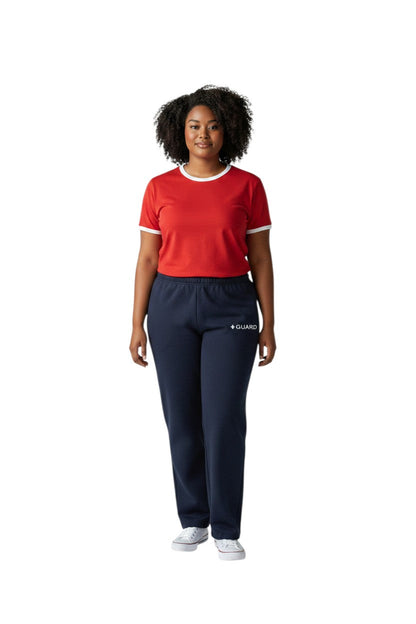 Kiefer Guard Sweatpants in navy, shown on model