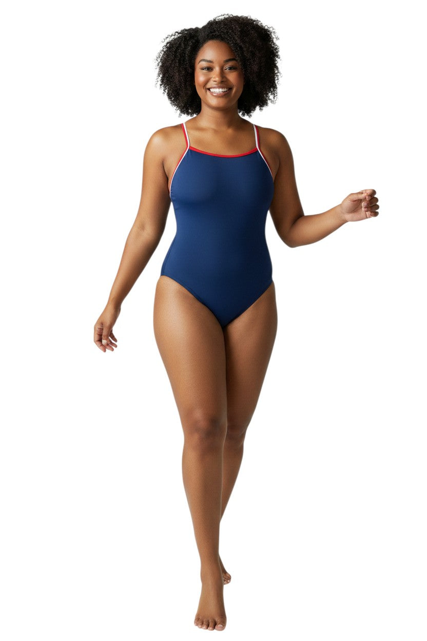 Kiefer Guard/Instructor Reversible H-Back in navy, shown on model