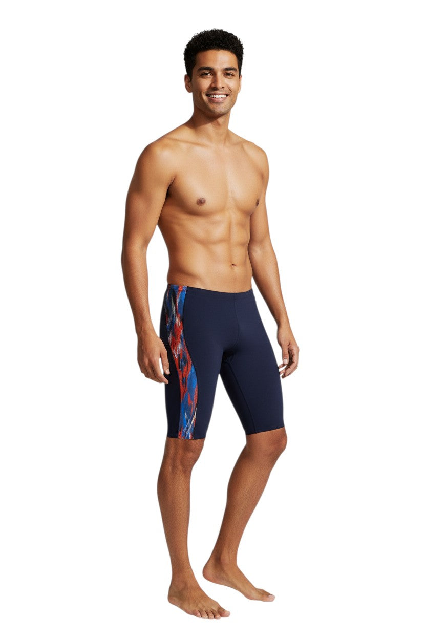 RISE Sandies Shockwave Poly Jammer in navy, shown on model