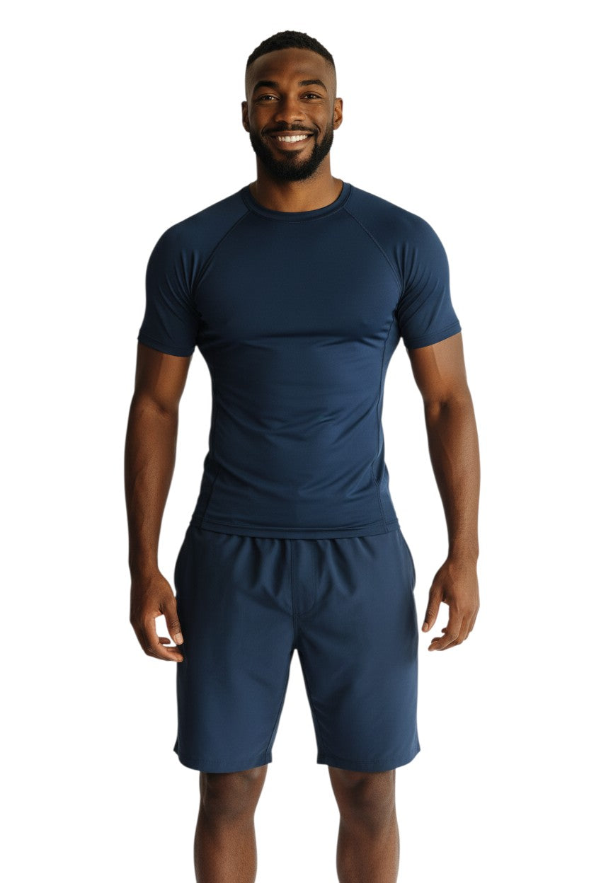 Kiefer Solid Short Sleeve Crewneck Rashguard