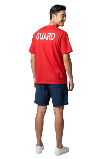 Kiefer Dri-Fit Guard Short Sleeve Tee in red, shown on model