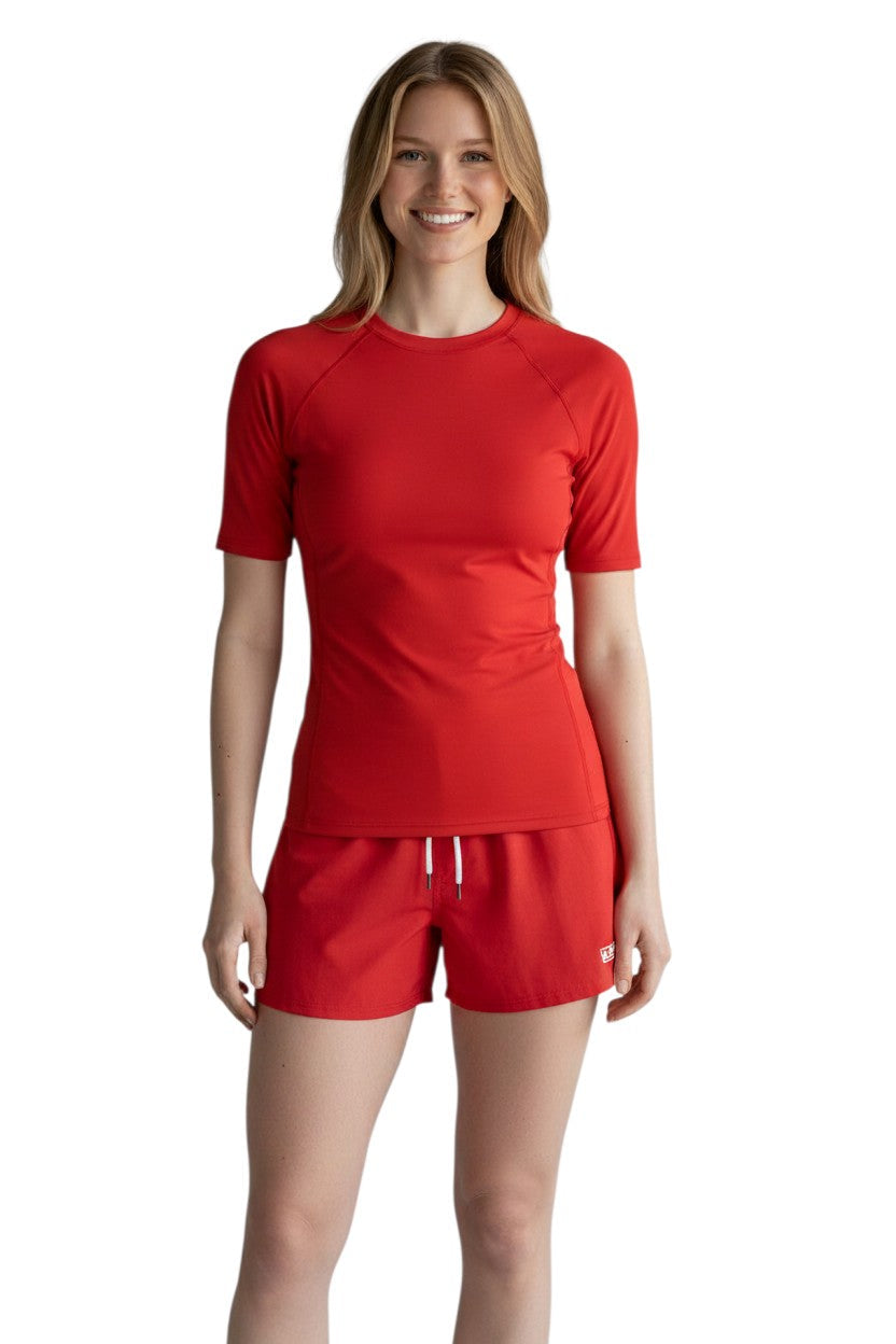 Kiefer Solid Short Sleeve Crewneck Rashguard