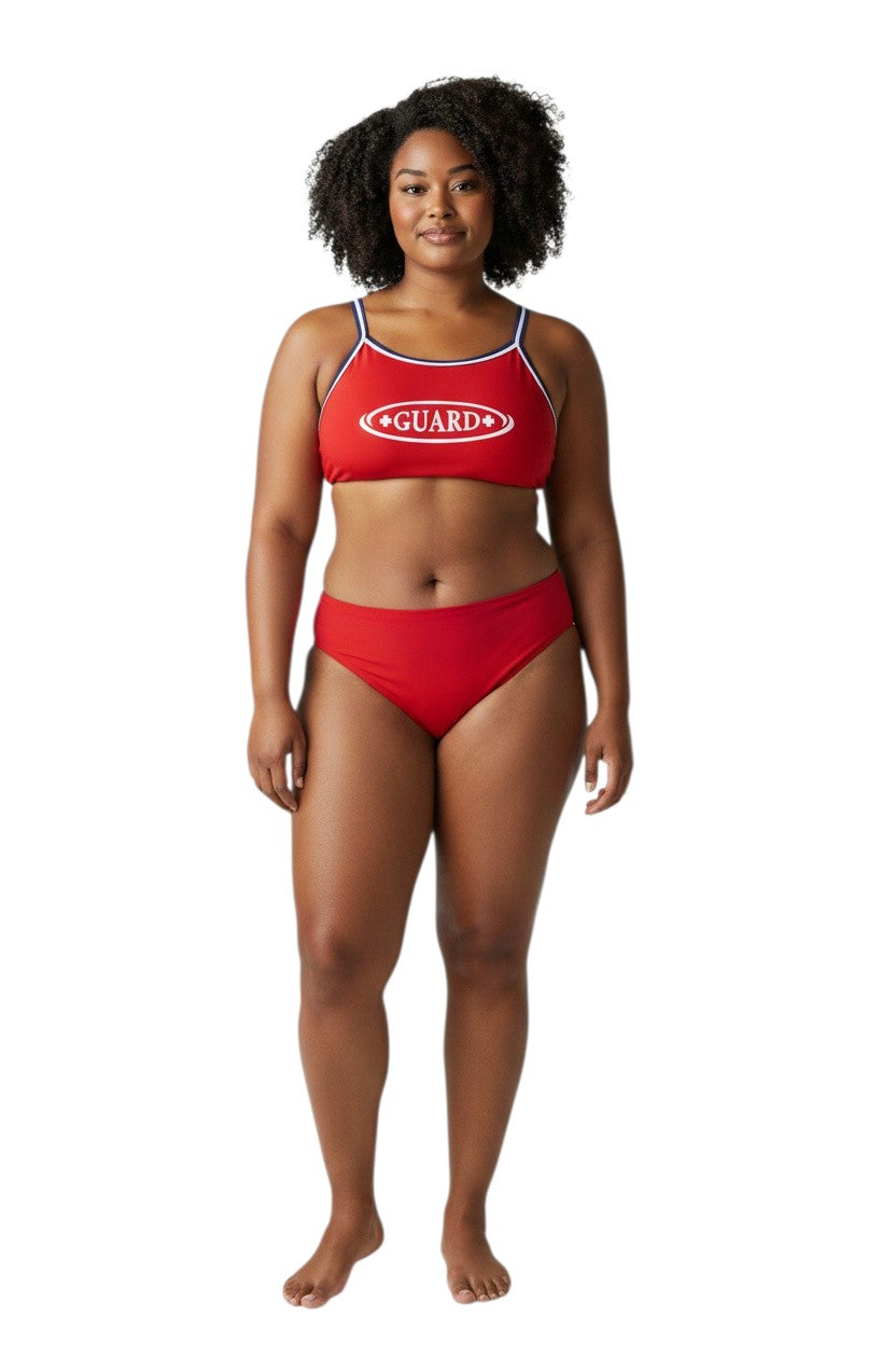 Rise Guard Poly Tri Color Bikini