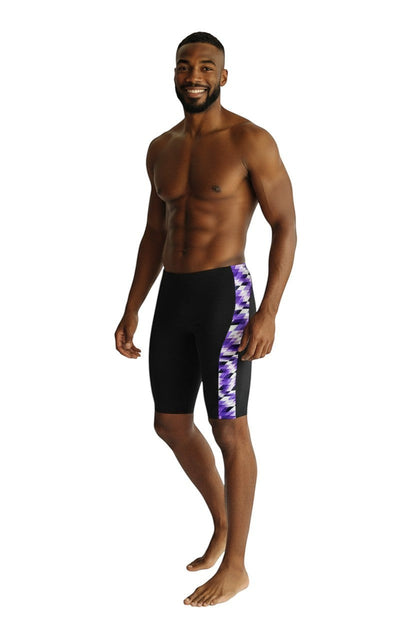 RISE Sandies Swerve Poly Jammer in black, shown on model