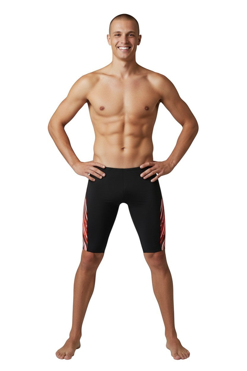 RISE Sandies Laser Beam Poly Jammer in black, shown on model
