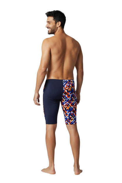 RISE Sandies Breakout Poly Jammer in navy, shown on model