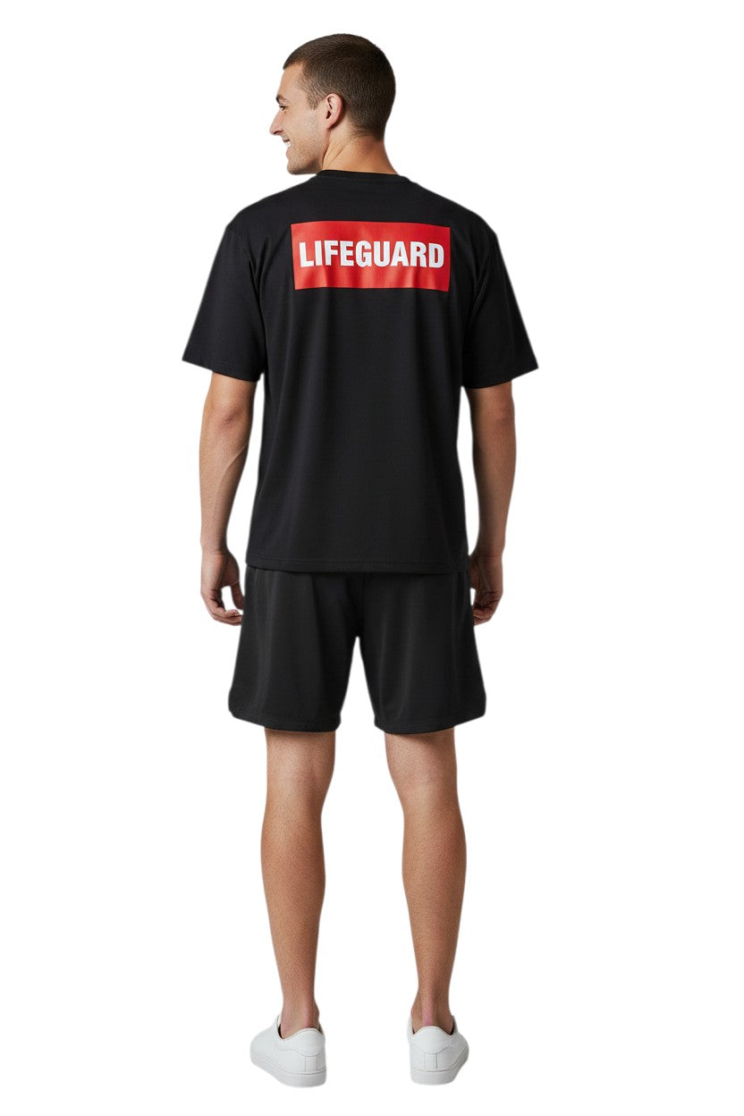 RISE Staff Male Flex Board Short in black, shown on model