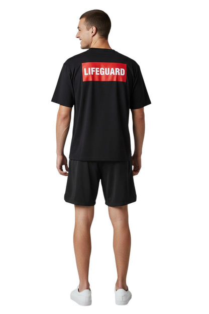 RISE Staff Male Flex Board Short in black, shown on model