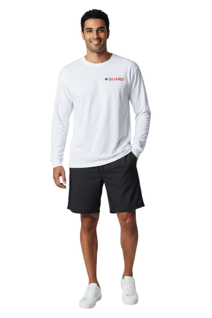 Kiefer Dri-Fit Guard Long Sleeve Tee in white, shown on model