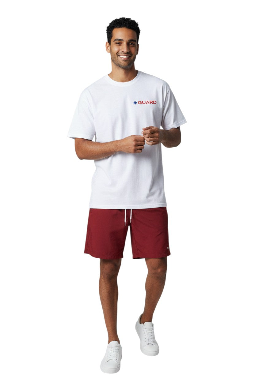 Kiefer Dri-Fit Guard Short Sleeve Tee in white, shown on model
