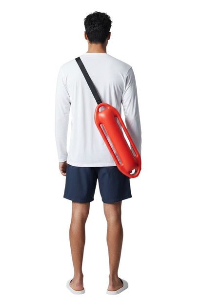 Kiefer Instructor L/S Crewneck Rashguard in white, shown on model