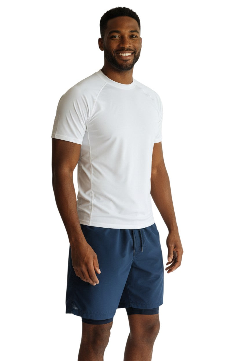 Kiefer Solid Short Sleeve Crewneck Rashguard