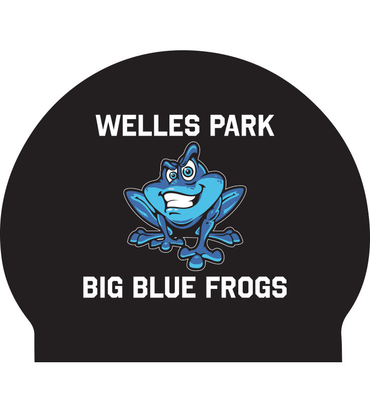 Welles Park Latex Swim Cap - Black