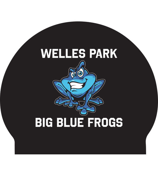 Welles Park Latex Swim Cap - Black