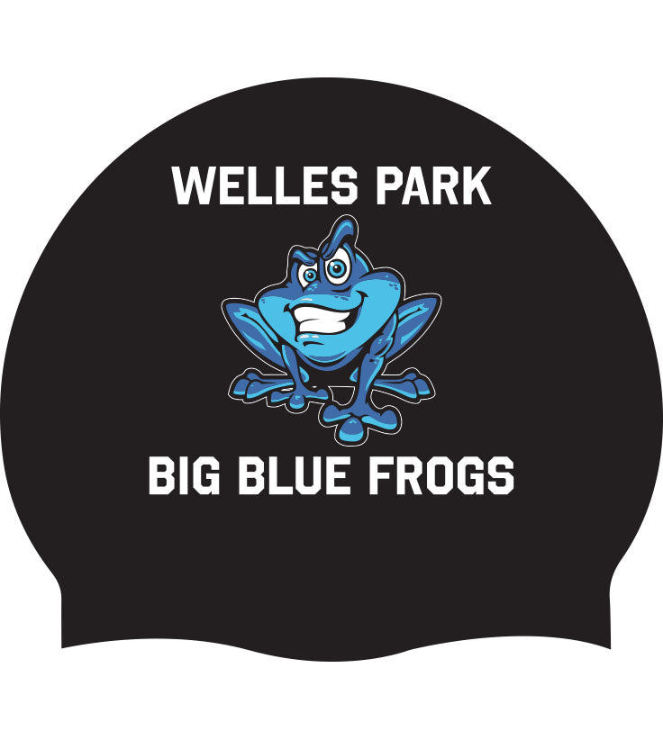 Welles Park Silicone Swim Cap - Black