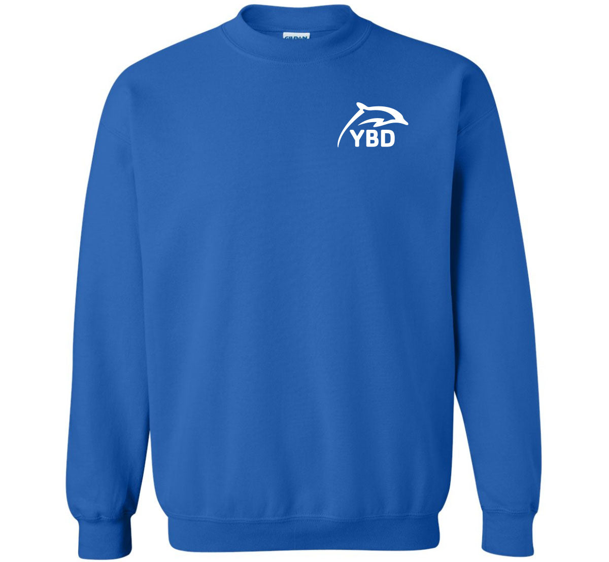 Y Blue Dolphins Gildan Crewneck Sweatshirt