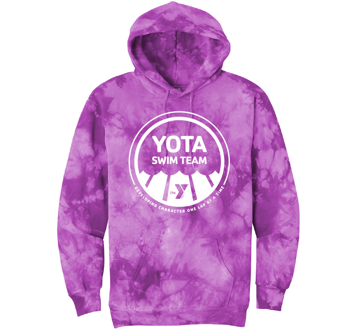 YOTA Port & Company Crystal Tie-Dye Pullover Hoodie